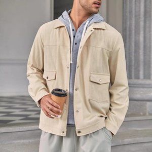Beige Mens Jacket